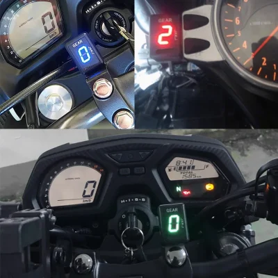 Motorcycle LCD Electronics 1-6 Level Gear Indicator Moto 6 Speed Digital Gear Meter For Honda 919 Hornet 2002 – 2008 599 Hornet